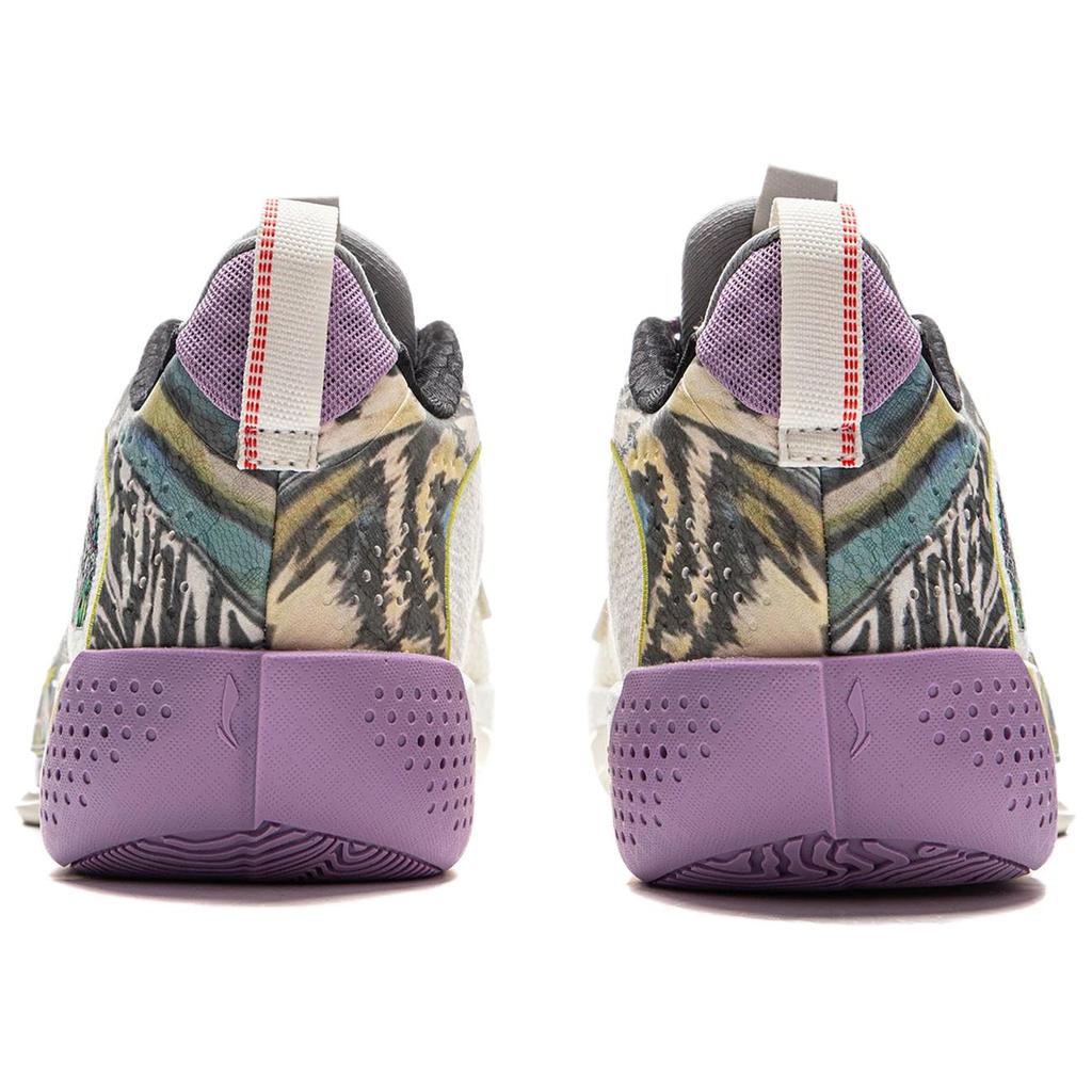 New LiNing Wade All City 13ENCORE Cushioning Support Rebound Low Top Basketball Shoes Men's Ivory ABAV043-5