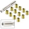 Galvanized M14x1.25 Stainless Steel Thread Inserts with M16x1.25 High Speed Steel Tap for Accurate Engine Thread Restoration