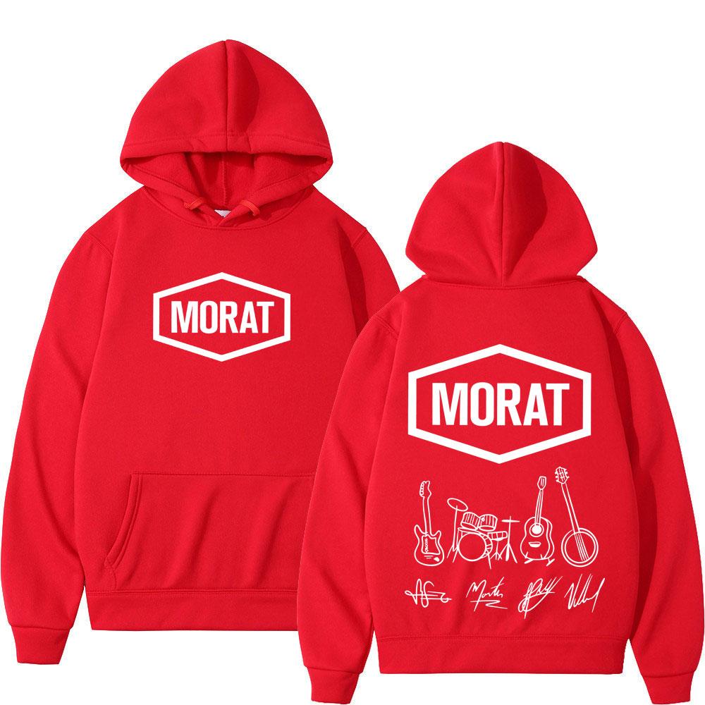 Band Morat Musikalbum 2025 Merch Bedruckte Hoodies Herren Damen Mode Sweatshirts Gothic Punk Fleece Lockere Pullover Streetwear