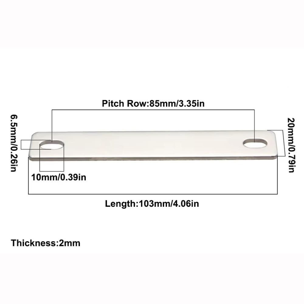 New M6 Bus Bars Connector Flat Nickel-plated Copper Copper Busbar Battery Connector Lifepo4 Cell Lithium