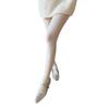 Women Spring Fall Elegant Embossed Twisted Pattern Opaque Tights Stockings Medium Thick Plain Pantyhose Hosiery Leggings