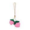 Hanger Leather Keychain Pear Bag Pendant Trendy Fruit Pendant  Car Accessory