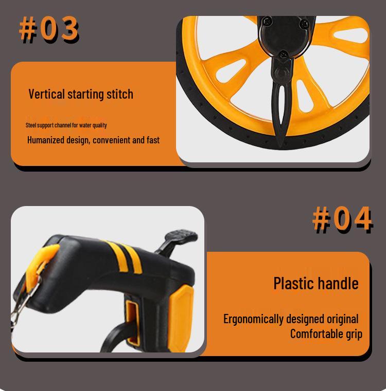 High-Precision Mechanical Rolling Distance Measuring Wheel