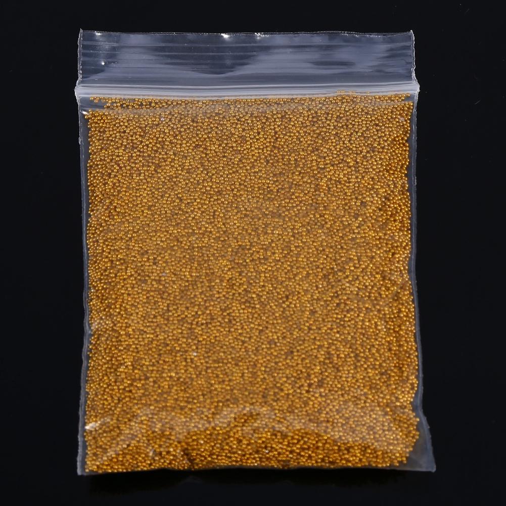 1 Bag Nail Art Decoration   Beads Metal   For Manicure Nail Art   Decoration(Gold)