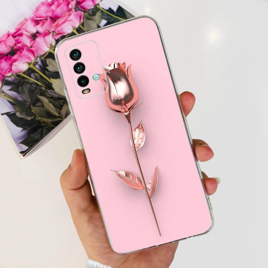 For Xiaomi Redmi 9T Case Cute Fashion Painted Cover Clear Silicone Phone Case For Xiaomi Redmi 9T Redmi9T Back Cover 6.53'' Bags