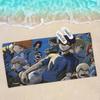 Blue Lock Anime Bath Towel Microfiber Soft Water Absorbing Breathable For Girl Kids Decorative Cartoon Beach Towel