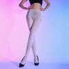 Back Lace Fake Panties Two In One Shaping Pantyhose Women Sexy Oil Shiny Anti Hook Stockings Erotic Open Crotch Tights