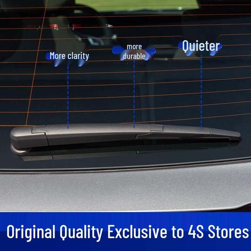 Jingche Frameless Rear Wiper Blade Rubber Strip for Buick E5 - Universal Fit Accessory