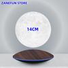 3D Painting Magnetic Levitating 14cm Moon Lamp Levit Floating Moon Light LED Smart Desk Lamp Office Home Decor Creative Gift