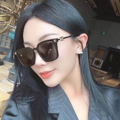 Sonnenbrille mit großem Rahmen Hochwertige leichte Luxus-Sonnenbrille für Damen Trendige UV-geschützte Sonnenbrille für Herren
