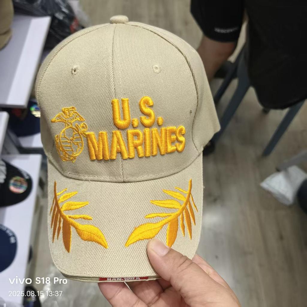 Outdoor US MARINES embroidered baseball cap, marine cap, military camouflage cap