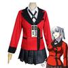 In-Stock Kakegurui Snake Eater Yumeko Cosplay Costume Set Unisex School Uniform