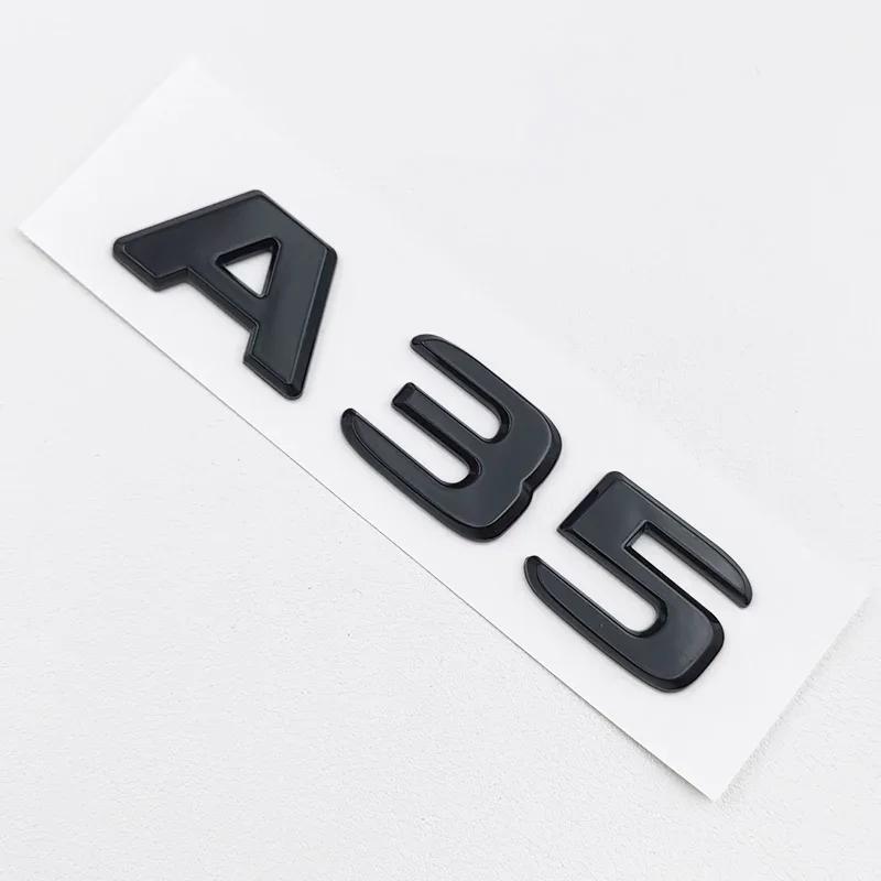 FCUI6 3D ABS Black A35 A45 A160 A180 A200 A250 Logo Letters 4MATIC Badge Car Rear Star Sticker AMG Emblem For Mercedes Benz W176 W177