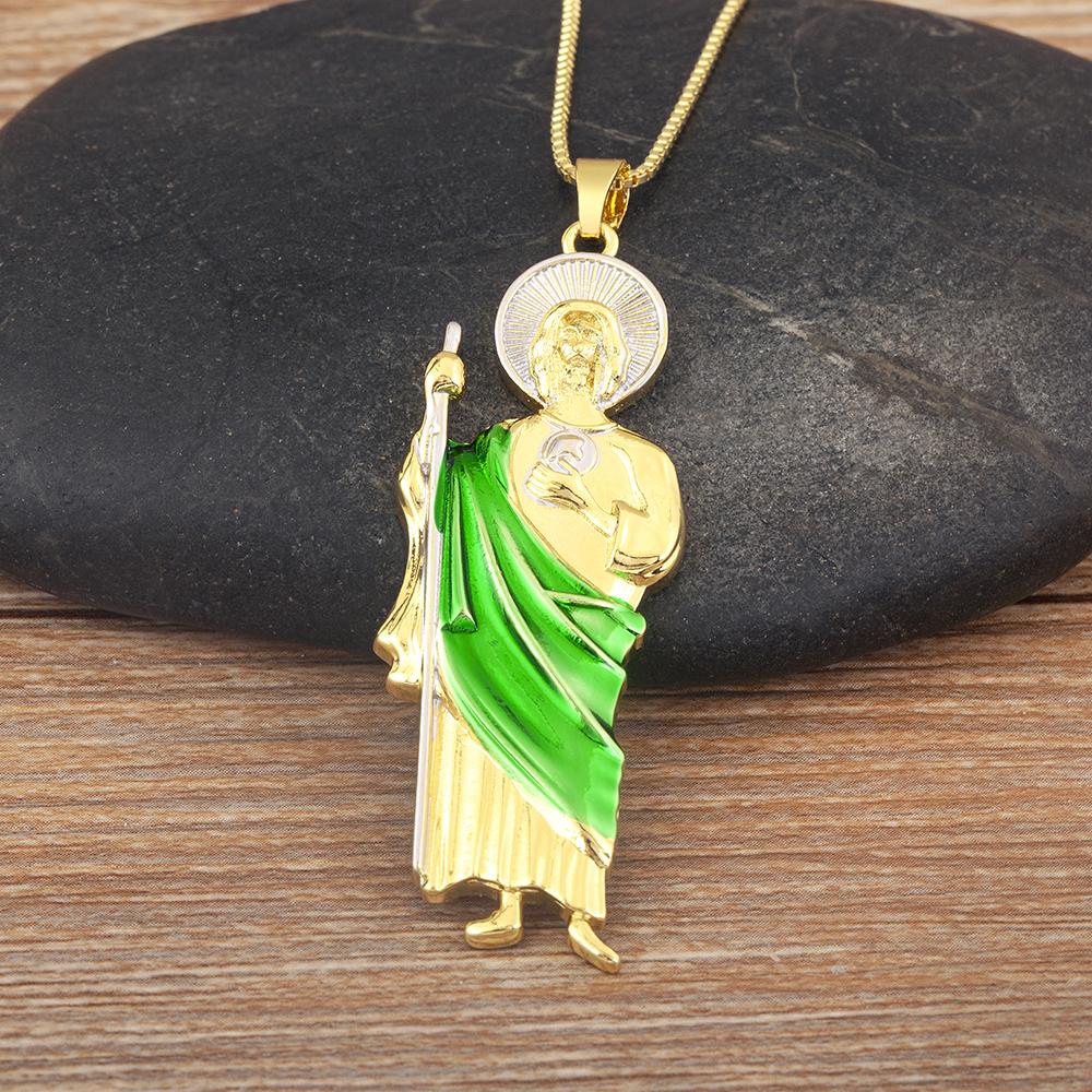 Nidin New Fashion Religious Style S/M/L Sizes Choice Charm Pendant Necklace For Women Choker Chain Lady Jewelry Daily Party Gift