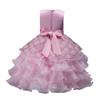 Little Girl's Gown Dresses Ruffle Dress Skirt Children Bow Dress