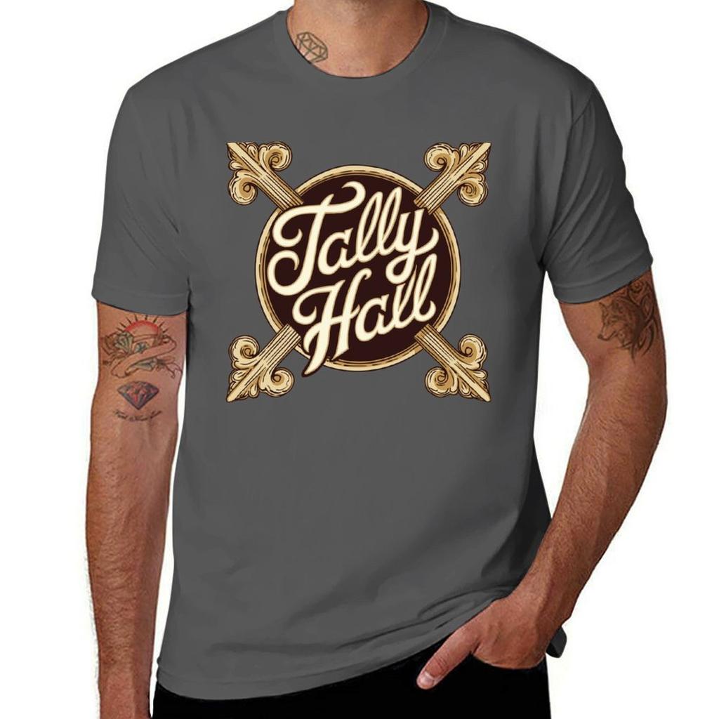 T-shirt con Logo Tally Hall Casual Leggera a Manica Corta