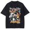 Eren Jaeger Anime Attack On Titan Printed Tshirt Mens and Womens Washed Tshirt High Quality Vintage Cotton Tshirt Tops