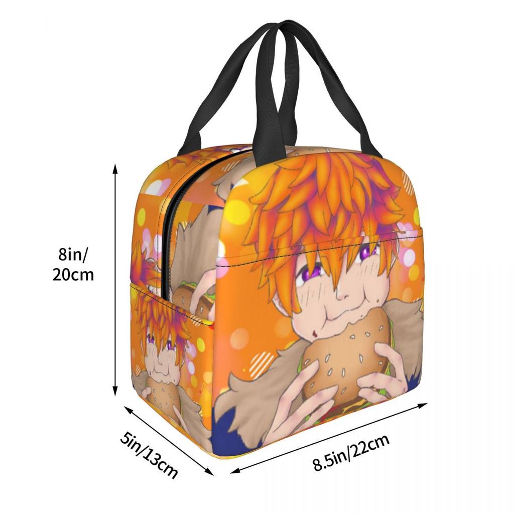 Beelzebub Obey Me Insulated Lunch Bag for Women Office Cooler Thermal Food Box Tote Leakproof Lunch Boxes Container
