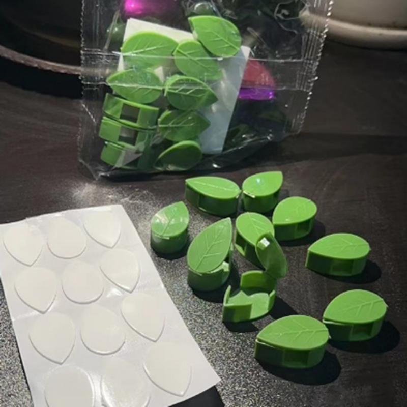 10 Buc. Fixator de Perete pentru Cățărat Plante Tip Frunză Verde Plantă Dispozitiv de Fixare Invizibil Clip pentru Viță de Vie Element de Fixare Snap Modelare prin Tracțiune