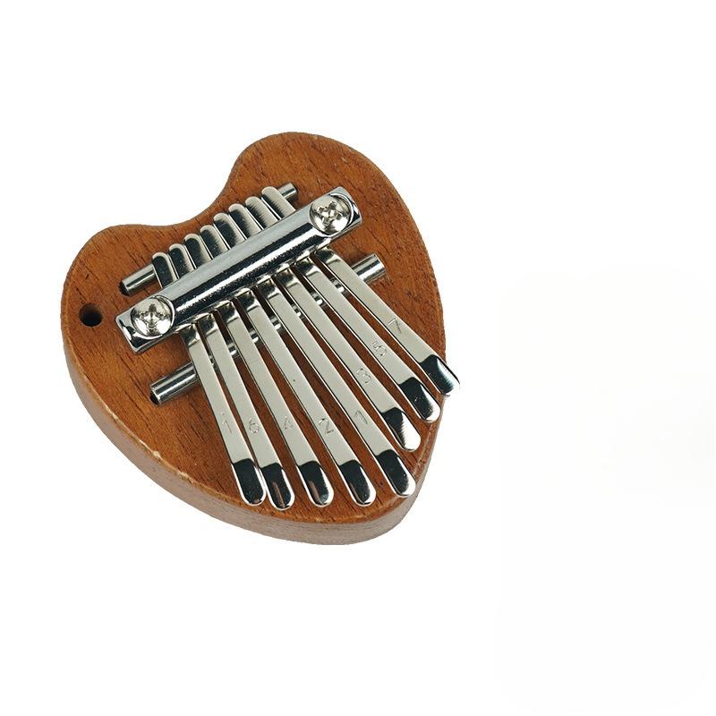 Mini Kalimba 8 Tangi Tumme Piano 1 Förpackning Vattendroppe Stil Sött Instrument Bärbar Utsökt Gåvoset för Barn