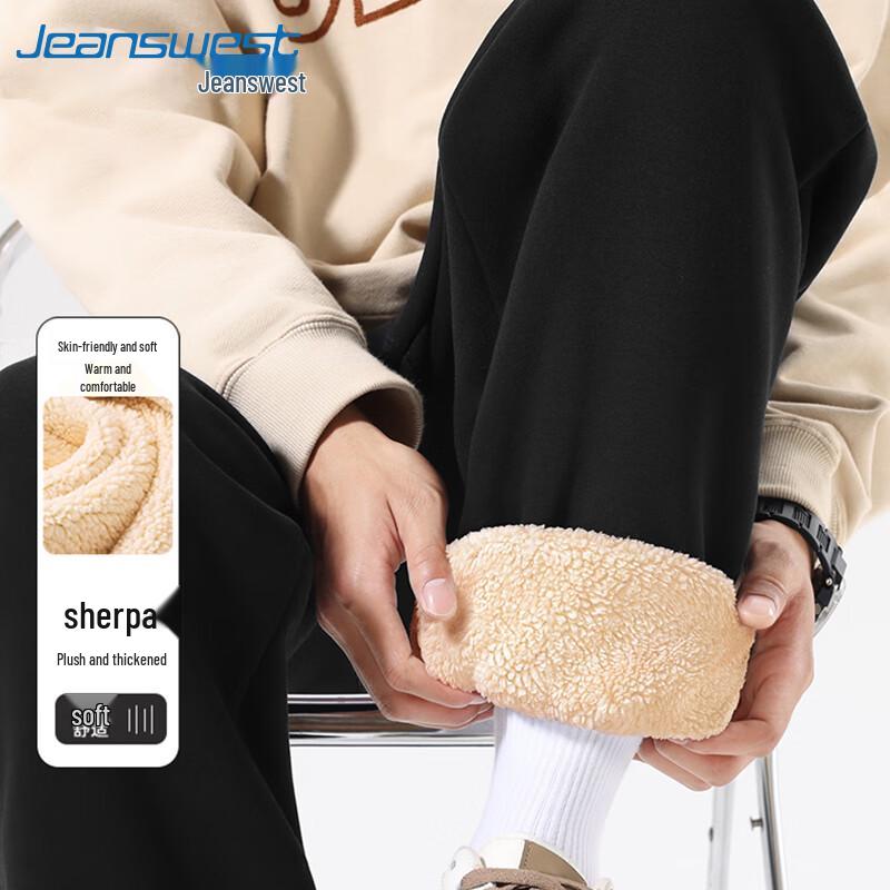 

Jeanswest Men s Thickened Lamb Wool Jogger Pants 3XL