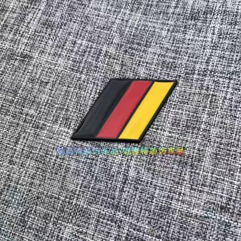 3D creative solid color block decorative scratch cover rear badge stickers for modified car fenders suitable for German French and Italian vehicles