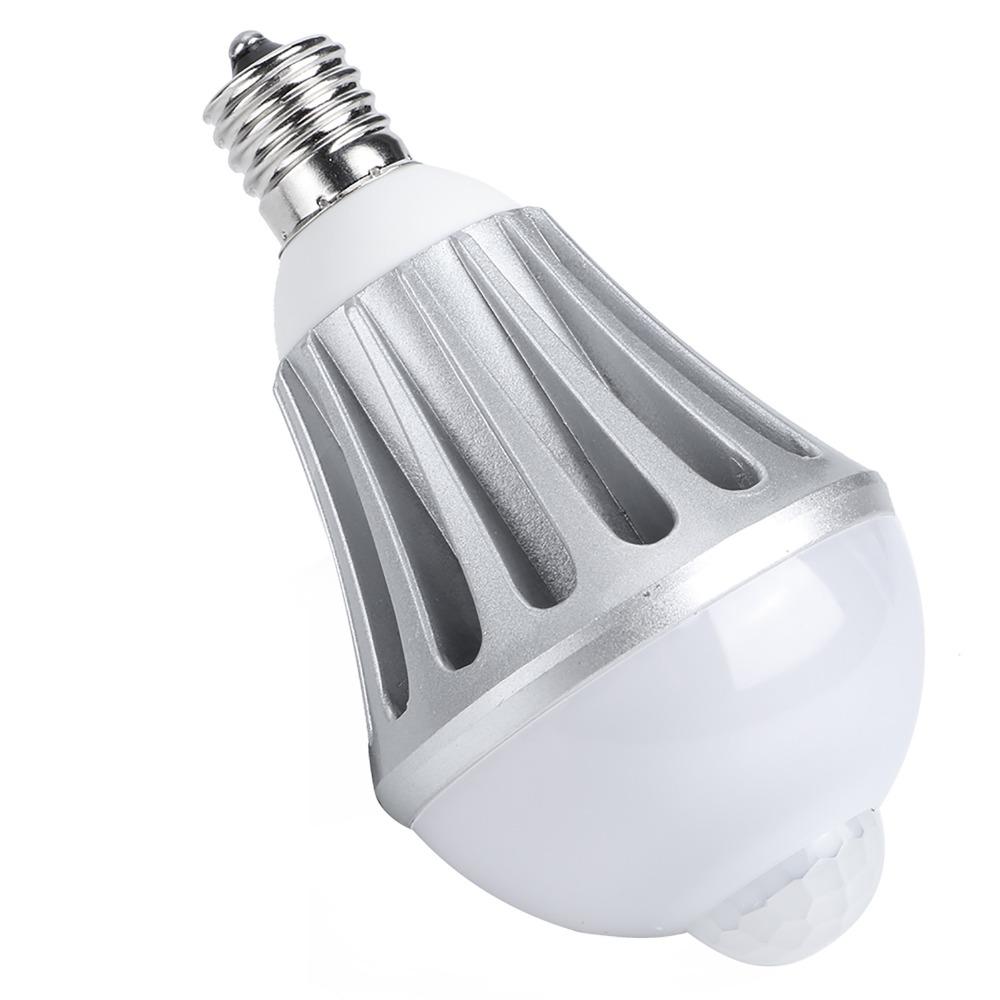 E17 Induction Light Bulb AC85-265V Corridor Sensor Bulb Motion Sensor LED Bulb Closet