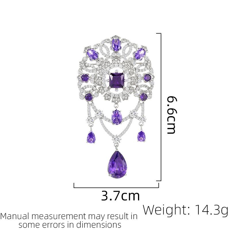 SUYU Winter New Women's Light Luxury Fashionable Temperament Brooch Coat Elegant And Exquisite Brooch Coat Brooch Accessories
