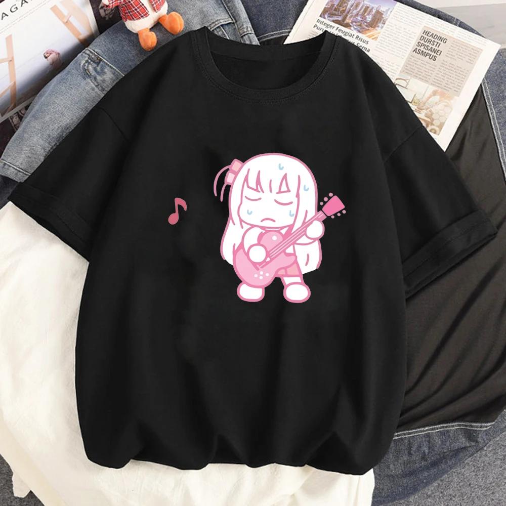 

Новое аниме BOCCHI THE ROCK! Футболка Hitori Bocchi Футболка Unisex s Fun Футболка Kawaii Cartoon Футболка Unisex Gothic Y2k Одежда Unisex L