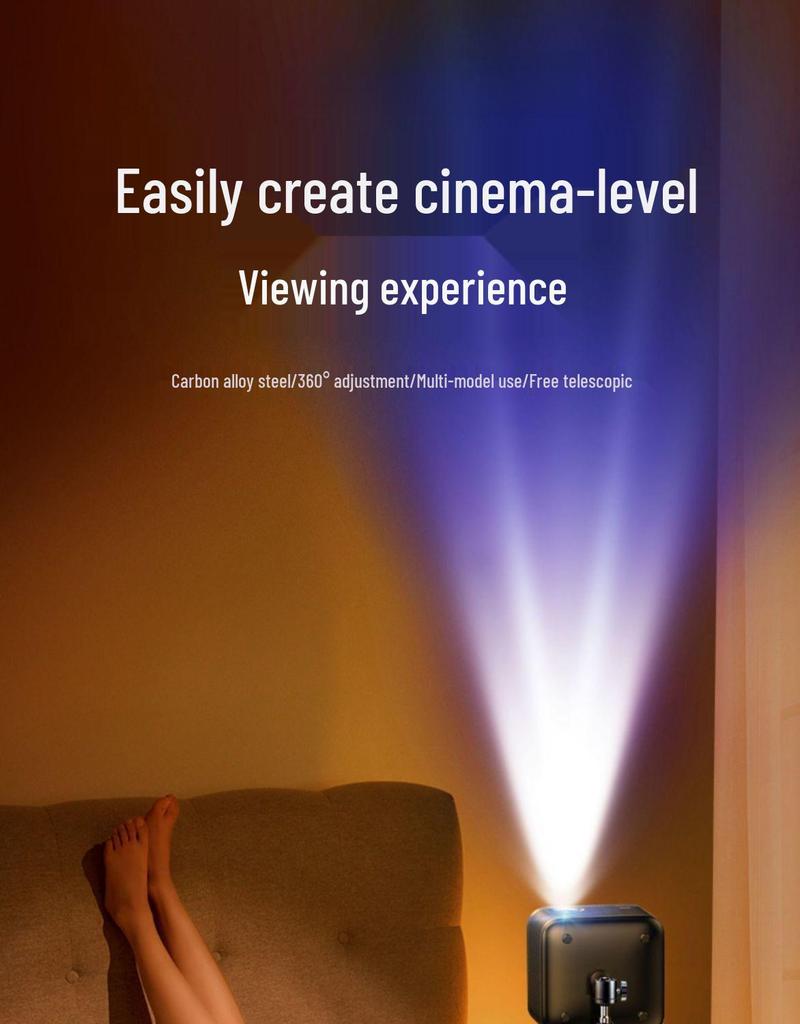 Compact Telescopic Tripod Projector Stand with Tray