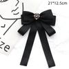Black Bow Tie Rhinestone Bowknot Brooches For Women Shirt Collar Corsage Jewelry Clothing & Accessories