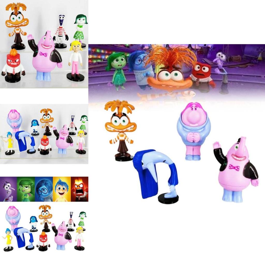 Colorful Pvc Brain Battle Figurines Set 10 Unique Cake Decoration Toys Bagged