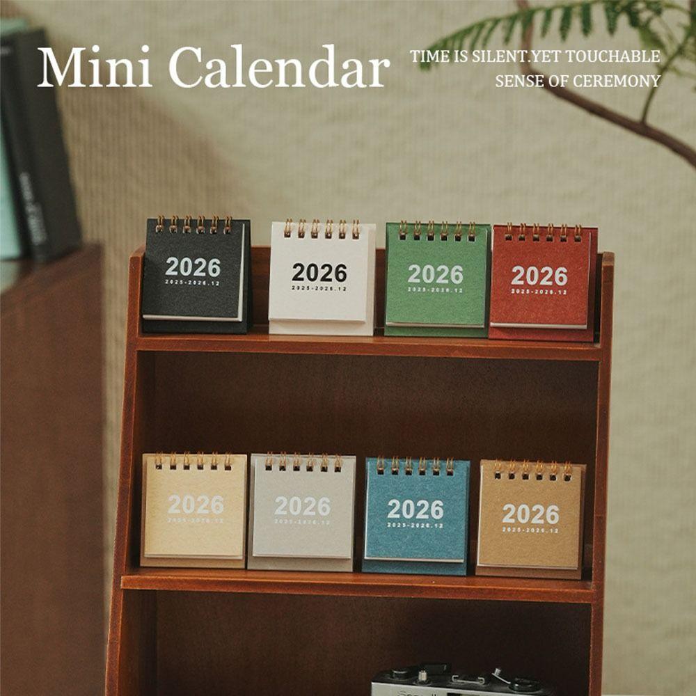 Desktop Decoration Mini Calendar Portable Schedule Planner Simple 2026 Desk Calendar  Gifts