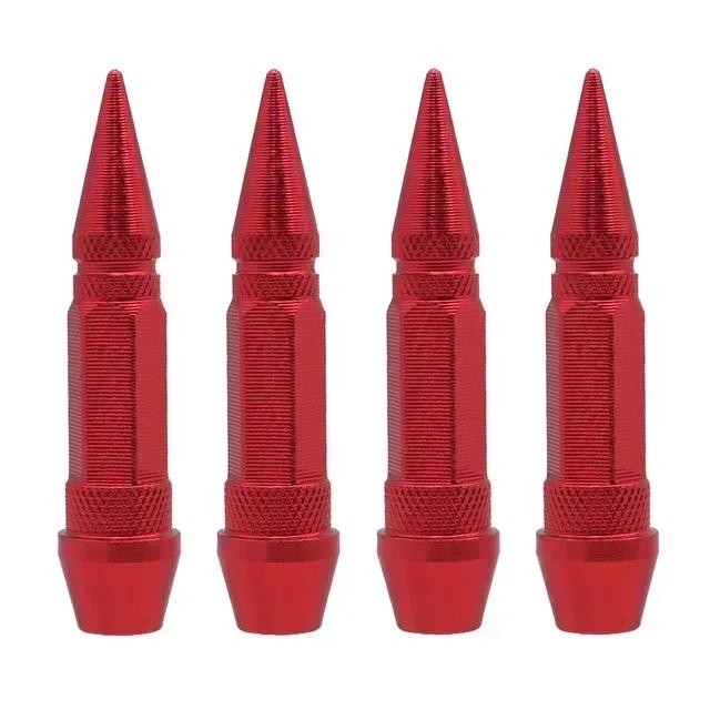 1set/4pcs Tire Wheel Valve Caps, Universal Fits For Car Motorcycle Bike Wheel Tires Valves Tyre Stem Cap Air Cap Airtight Cover
