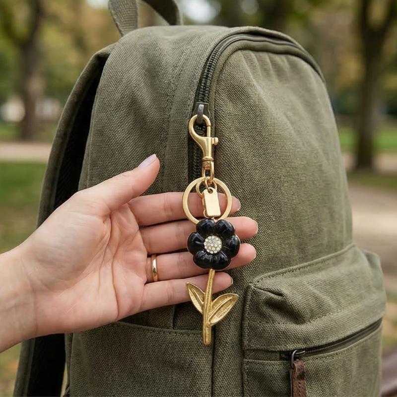 Sunflower Keychain Elegant Metal Designs For Keys Bags And Fashion Accessories
