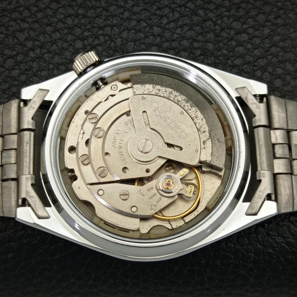 REFURBISHED JAPAN SEIKO 5 AUTOMATIC 6309A MENS ARABIC BLACK DIAL WATCH A427363-2 QRL-a427363