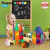 PicassoTiles 60-Piece Set of Magnetic Building Tiles, Clear Magnetic 3D Building Blocks for Construction Playboards - Unbelievable Creativity,