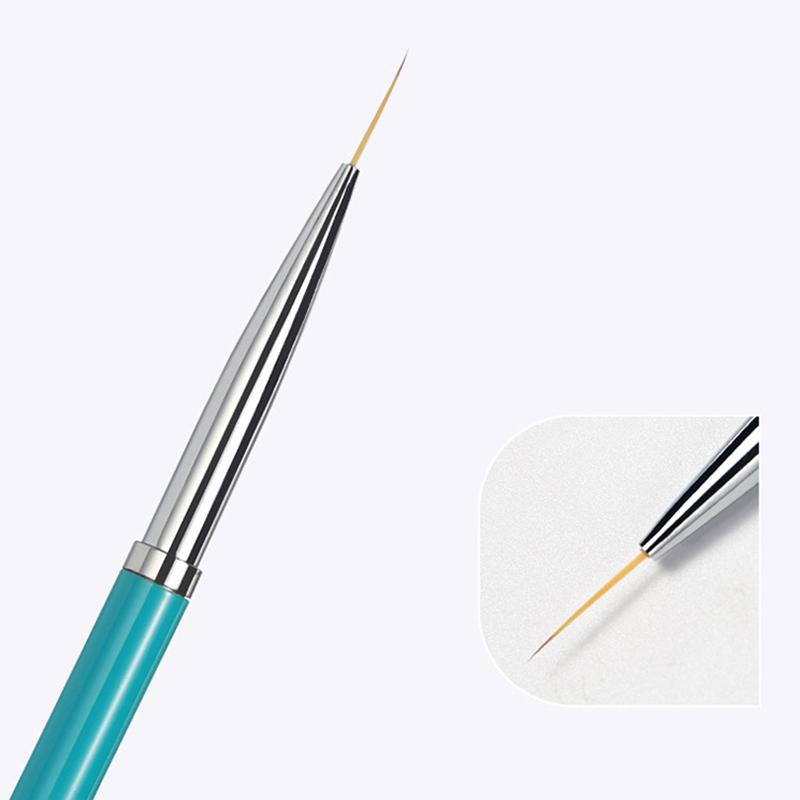 3Pcs Nail Art Liner Brushes French Stripe 3D Tips Line Stripes Diy Drawing Pen Uv Gel Brushes Painting Manicure Nail Tool Sets
