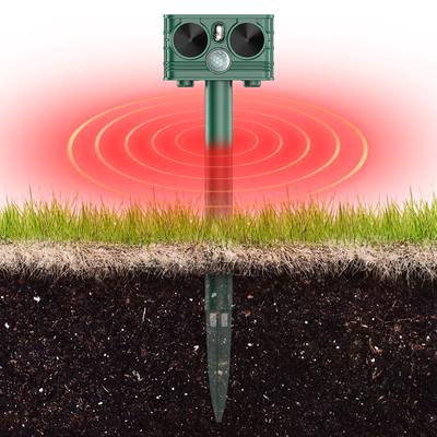 Ultraschall Tierabwehr Outdoor Solar Tiervertreiber Wasserdicht mit Bewegungsmelder LED Strobe