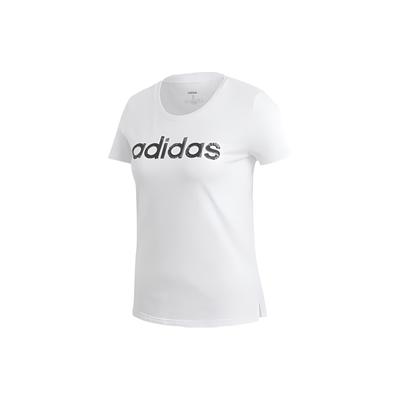 T Shirts Women's White Crew Neck Moderate Straight Fit EI4559