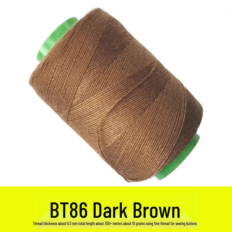 Pagoda Sewing Thread Set: Camel, Light Beige, Dark Gray, Black Coffee Small Rolls for Hand and Machine Mending.