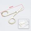 Stainless Steel Multi-Color Curved Tip Eyebrow and Eyelash Trimmer Scissors