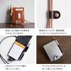 artigianoworks memo pad cover shoulder bag Himeji leather genuine leather made in Japan handmade simple with pen holder brown x zebra apo-21hh