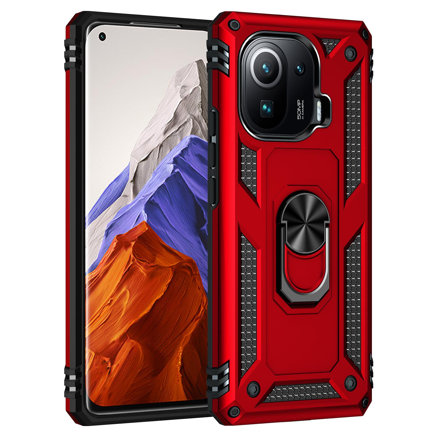 

Shockproof Cover For Xiaomi Mi 11 Case Mi 11 Ring Holder Phone Case For Xiaomi Mi 11 Funda Coque Business Capa For Mi 11
