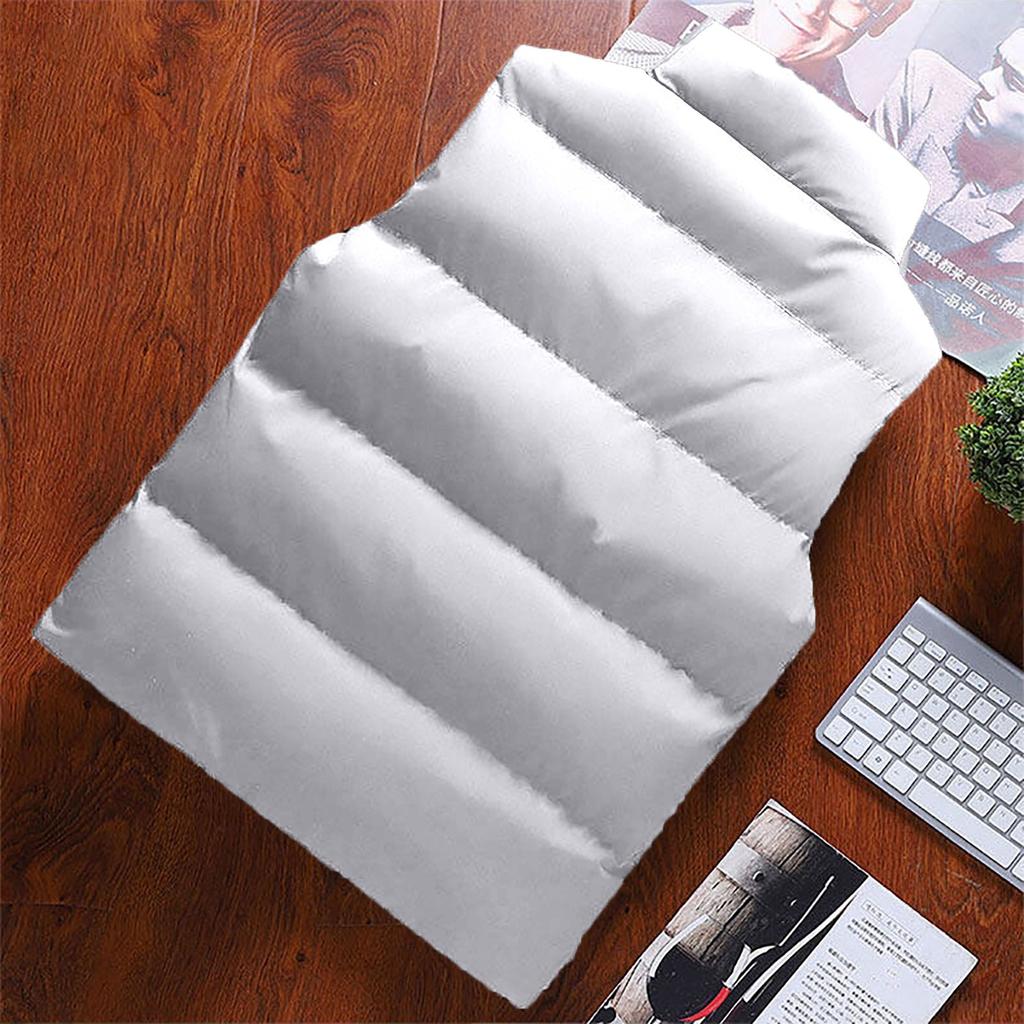 Moda de los hombres Otoño e Invierno Casual Cuello Alto Color Sólido Cremallera Chaleco Chaqueta Top