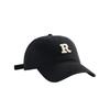 Hat Women's New R Embroidered Baseball Cap Japanese Versatile Baseball Cap Men's Ins Korean Style Sports and Casual Curved Brim Hat