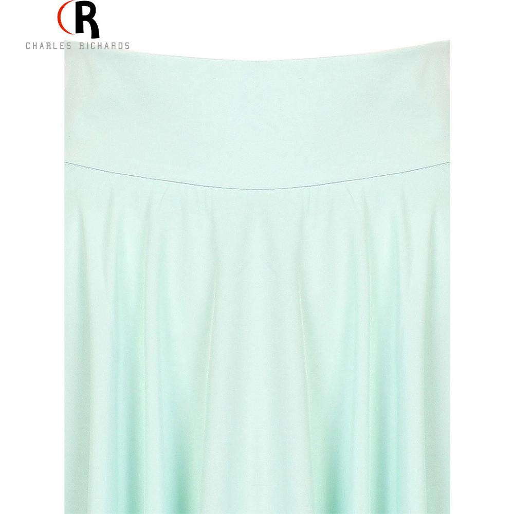 Elegant High-Waisted A-Line Midi Umbrella Skirt – Retro Bohemian Style