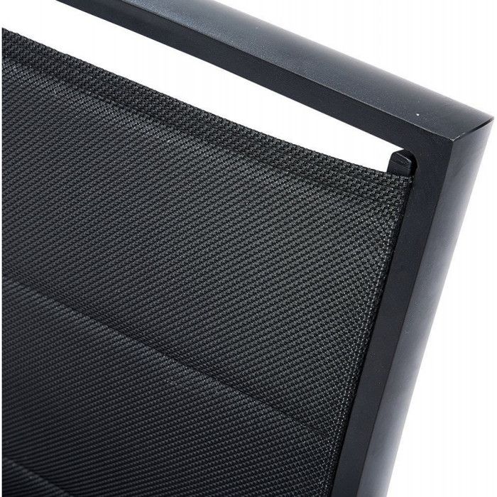 Fauteuil Modulo structure aluminium coloris Noir Wilsa Garden