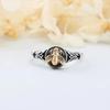 1 Piece Vintage Insect Bee Boho Style Metallic Gold Color Antique Silver Color Aged Ring Two Tone Ring Size 6-10