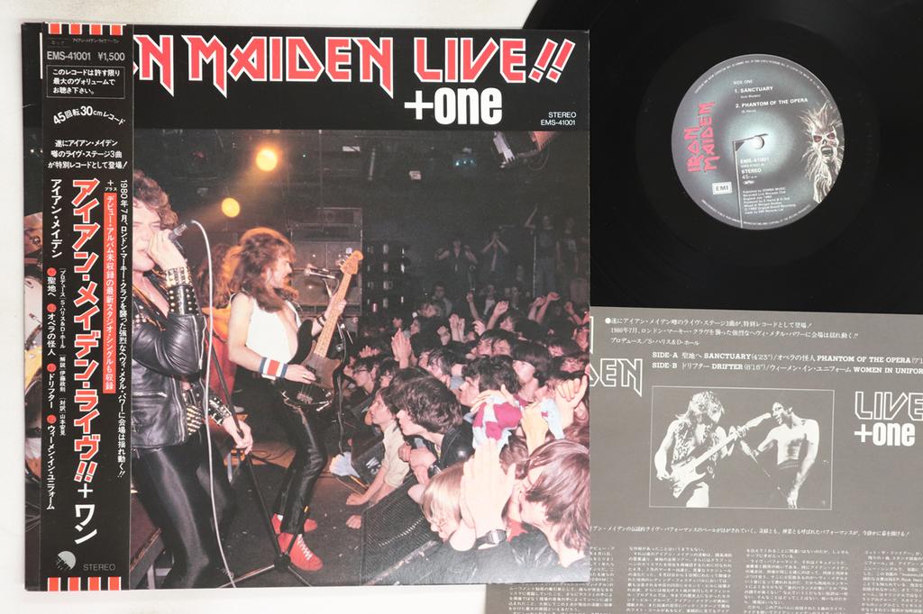 12inch Record IRON MAIDEN - Live One EMS41001 EMI 1980 Japan Obi Metal Used